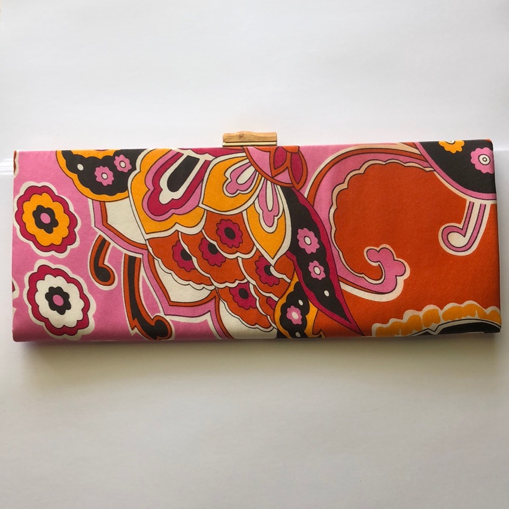 Banana Republic Floral Silk Clutch